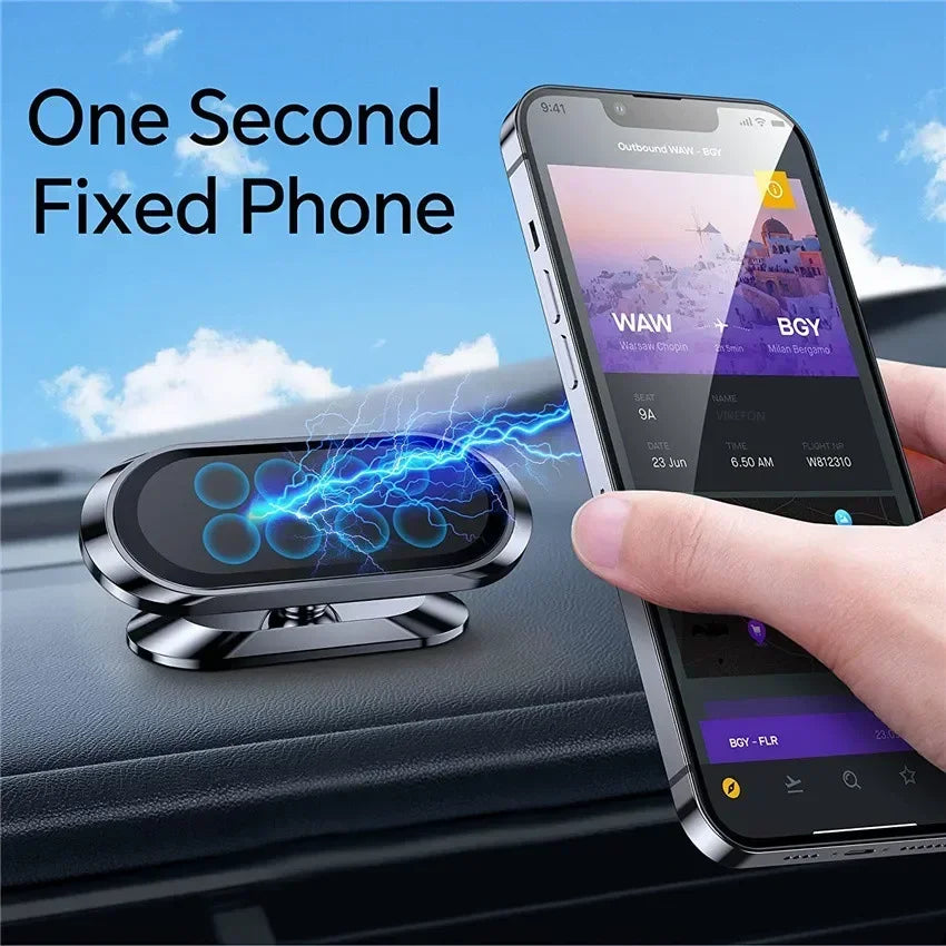 🚗 Magnetic Car Phone Holder – 360° Universal Mount